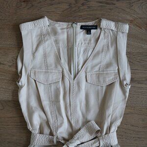 Cream Safari Jumpsuit